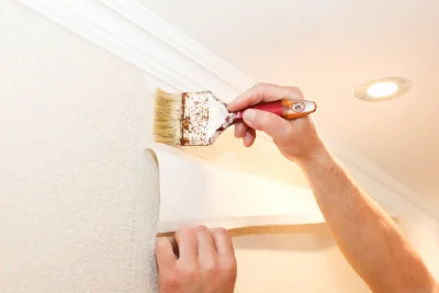 Pose de papier peint à Champtonnay — revêtements muraux et toiles de verre